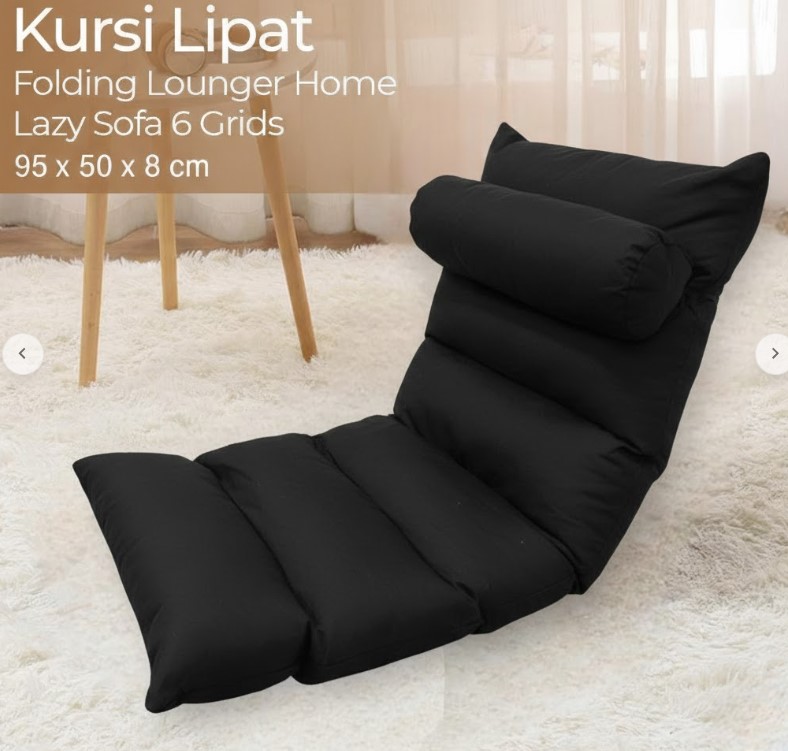 Vieruodis Kursi Lipat Folding Lounger Home Lazy Sofa 6 Grids - tampilan 3