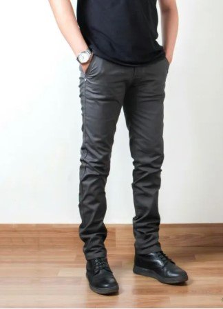 Celana Chino Slim Fit Unisex - Fashion