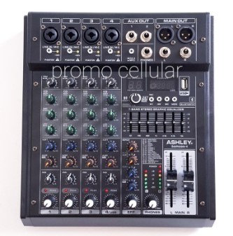 Mixer Ashley Samson 4 Channel 4CH Samson4 USB Bluetooth Original - tampilan 2